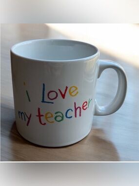 Vintage Russ Berrie Collectible I Love my Teacher Ceramic Mug Christmas Gift
